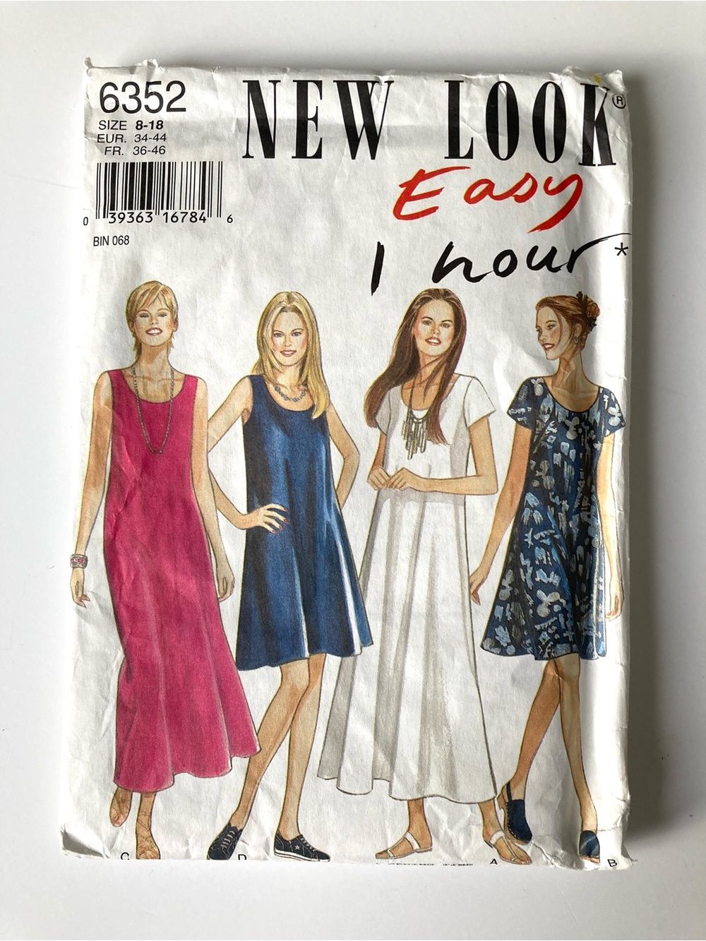 New Look 6352 Easy 1 One Hour Sewing Pattern for Summer Dress Uncut Sizes 8-18